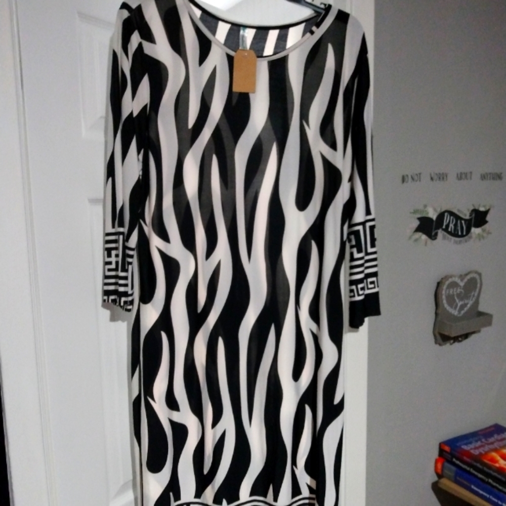 Zebra print dress
